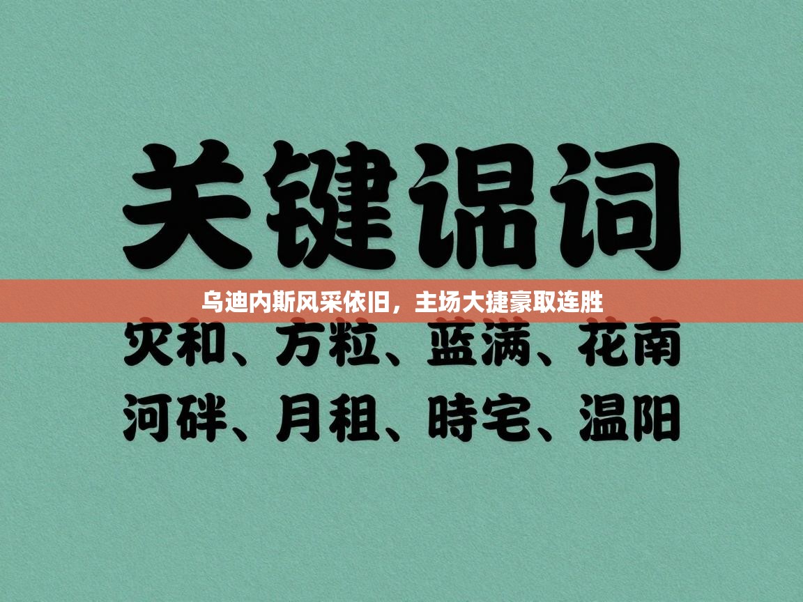 开云体育注册-乌迪内斯风采依旧，主场大捷豪取连胜  第2张