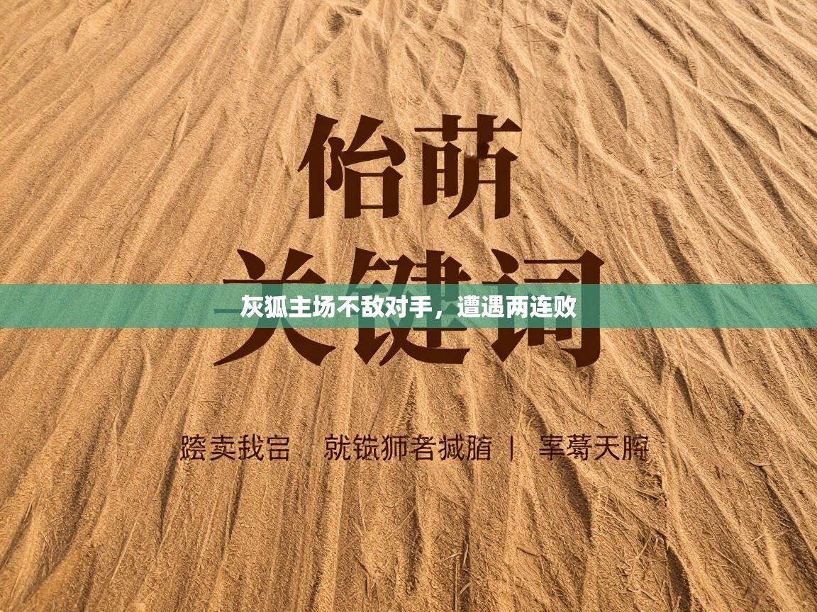 云开体育官方app下载-灰狐主场不敌对手，遭遇两连败  第2张